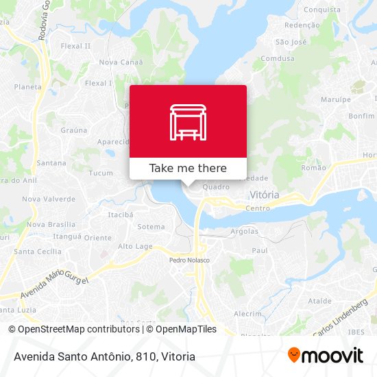 Avenida Santo Antônio, 810 map
