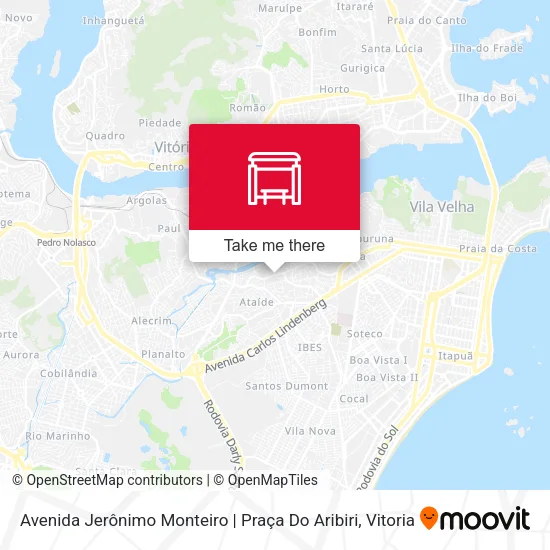 Avenida Jerônimo Monteiro | Praça Do Aribiri map
