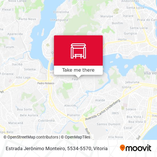 Estrada Jerônimo Monteiro, 5534-5570 map