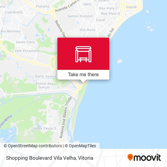 Mapa Shopping Boulevard Vila Velha