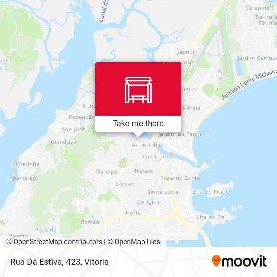 Rua Da Estiva, 423 map