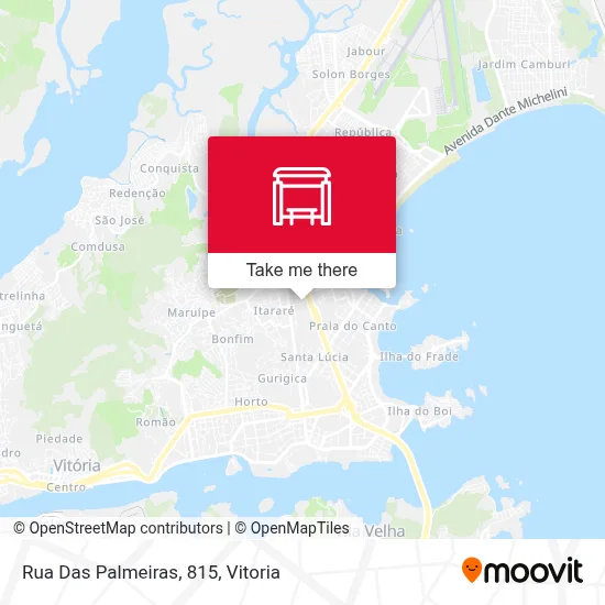 Rua Das Palmeiras, 815 map