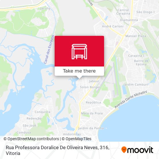 Rua Professora Doralice De Oliveira Neves, 316 map