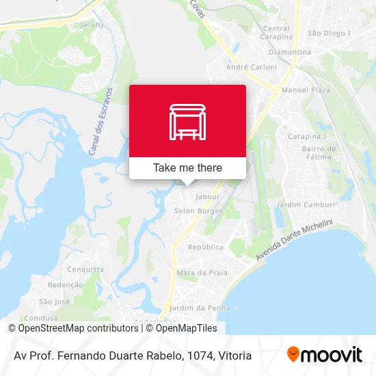 Av Prof. Fernando Duarte Rabelo, 1074 map