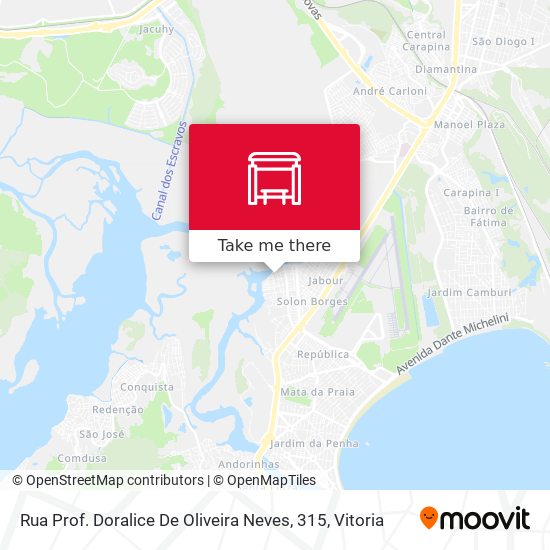 Rua Prof. Doralice De Oliveira Neves, 315 map