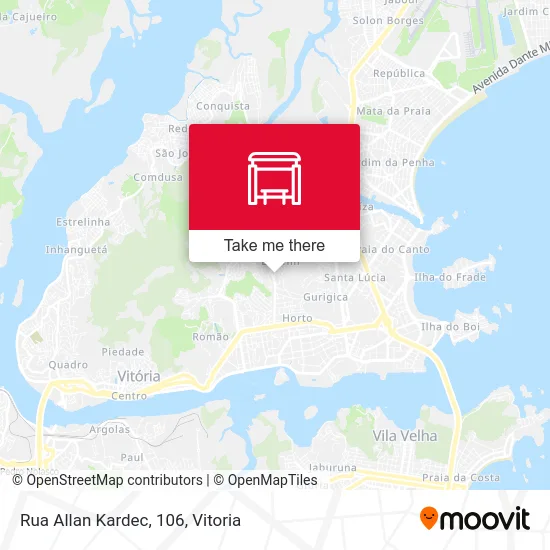 Rua Allan Kardec, 106 map