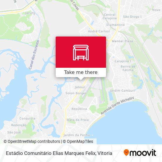 Estádio Comunitário Elias Marques Felix map
