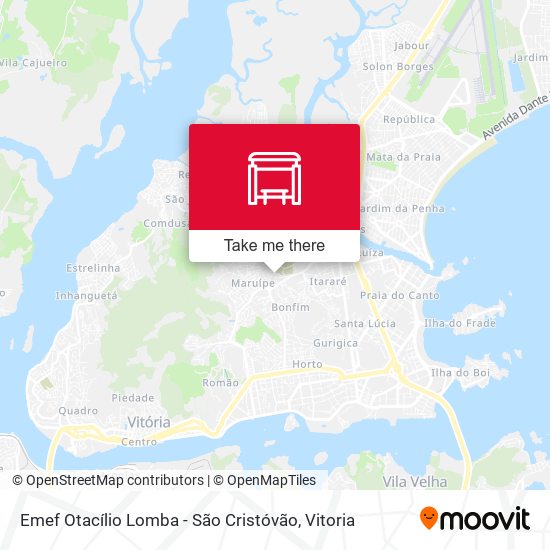 Mapa Emef Otacílio Lomba - São Cristóvão