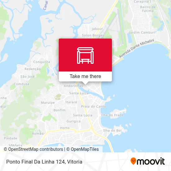 Ponto Final Da Linha 124 map