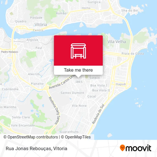 Rua Jonas Rebouças map