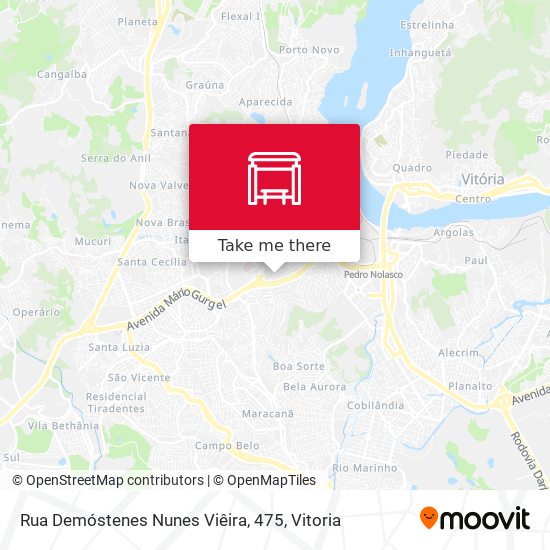 Rua Demóstenes Nunes Viêira, 475 map