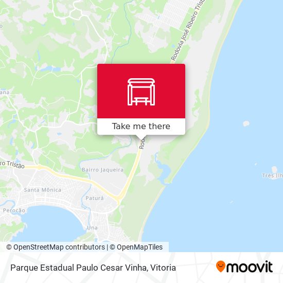 Parque Estadual Paulo Cesar Vinha map