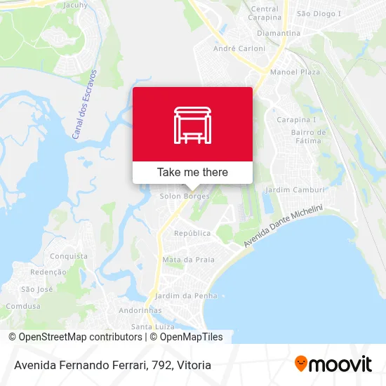 Avenida Fernando Ferrari, 792 map