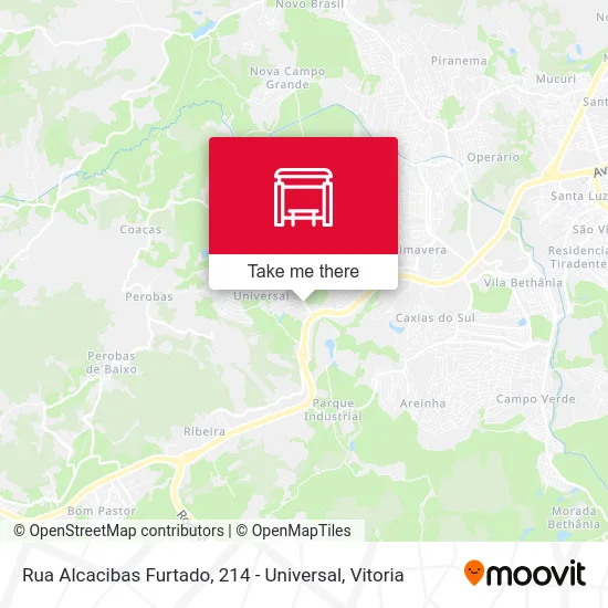 Rua Alcacibas Furtado, 214 - Universal map