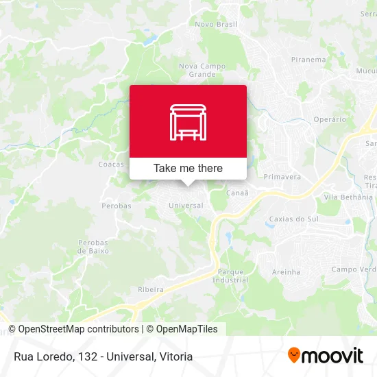 Rua Loredo, 132 - Universal map