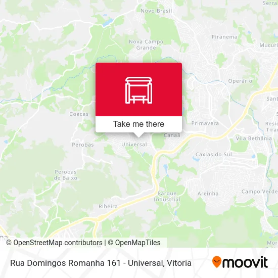 Rua Domingos Romanha 161 - Universal map