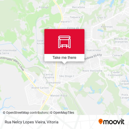 Mapa Rua Nelcy Lopes Vieira