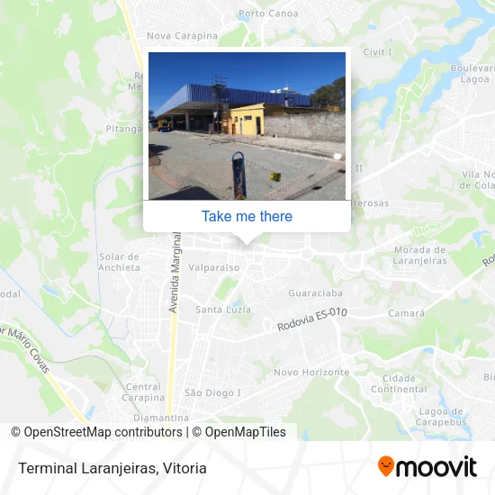 Terminal Laranjeiras map