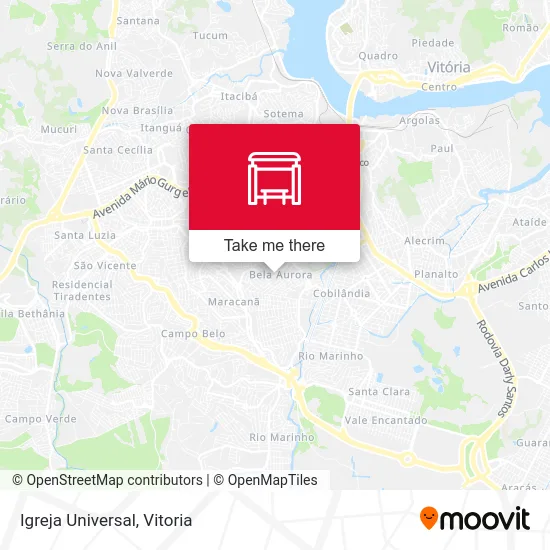 Igreja Universal map