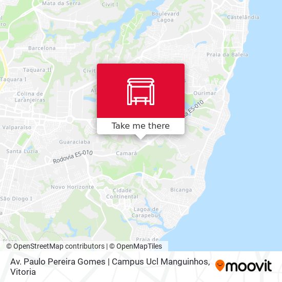 Mapa Av. Paulo Pereira Gomes | Campus Ucl Manguinhos