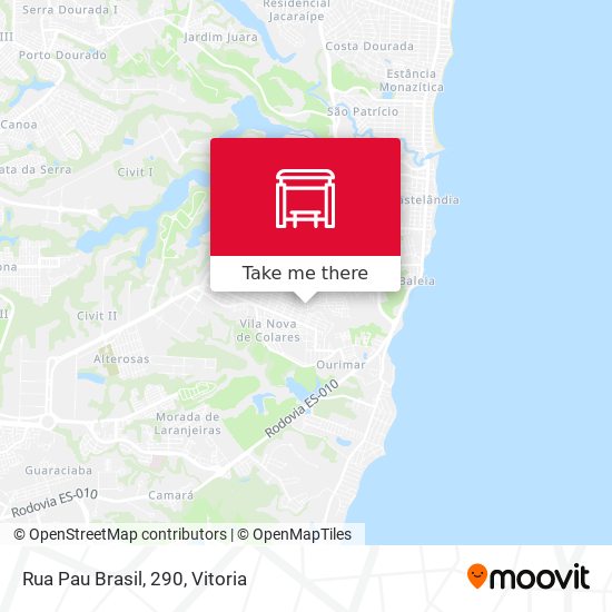 Rua Pau Brasil, 290 map