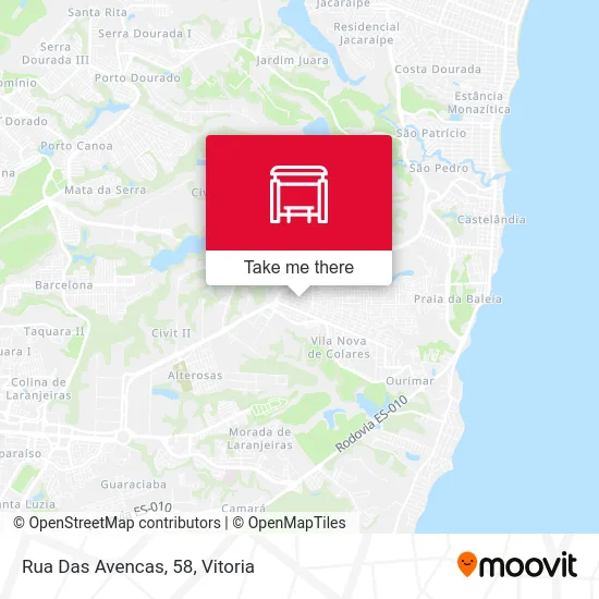 Rua Das Avencas, 58 map