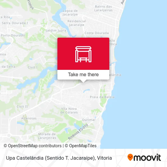 Upa Castelândia (Sentido T. Jacaraípe) map