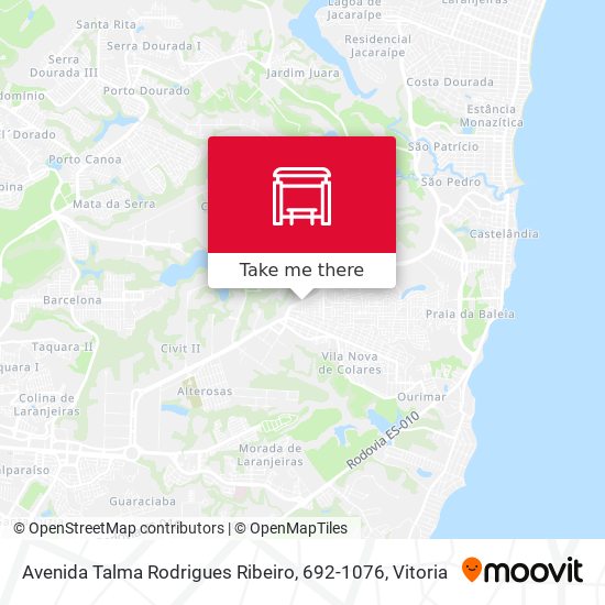Avenida Talma Rodrigues Ribeiro, 692-1076 map