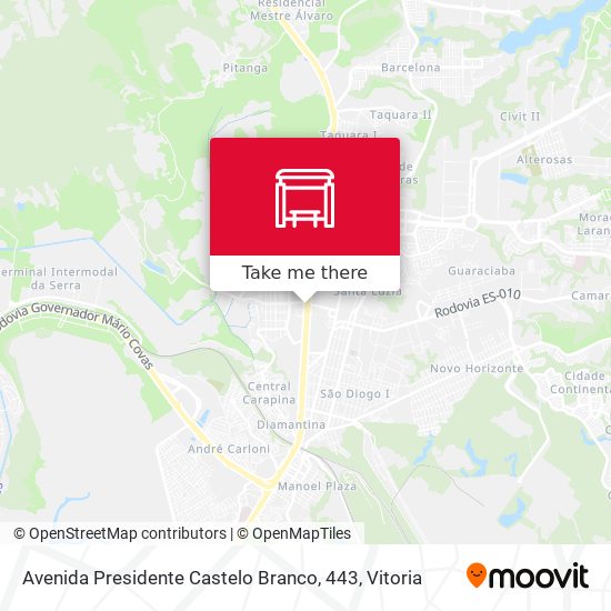 Mapa Avenida Presidente Castelo Branco, 443