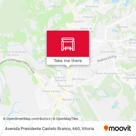 Avenida Presidente Castelo Branco, 660 map