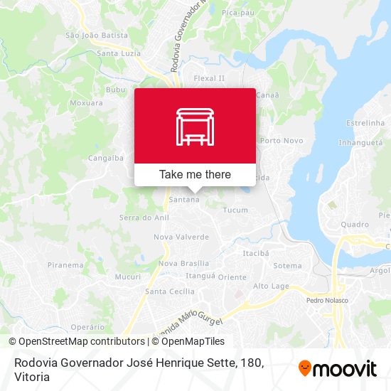 Rodovia Governador José Henrique Sette, 180 map