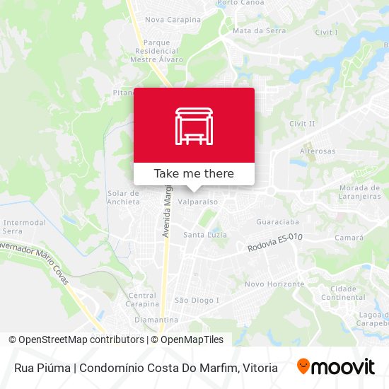 Rua Piúma | Condomínio Costa Do Marfim map
