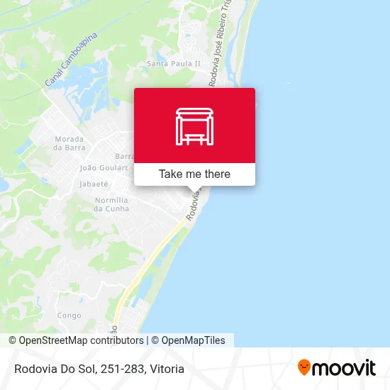 Rodovia Do Sol, 251-283 map