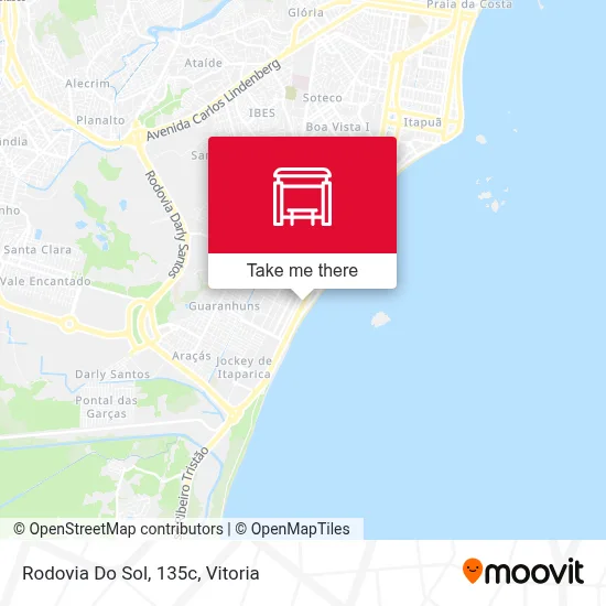 Rodovia Do Sol, 135c map