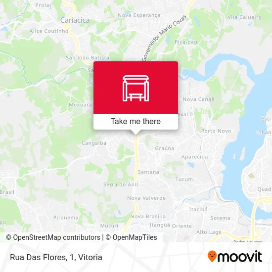 Rua Das Flores, 1 map