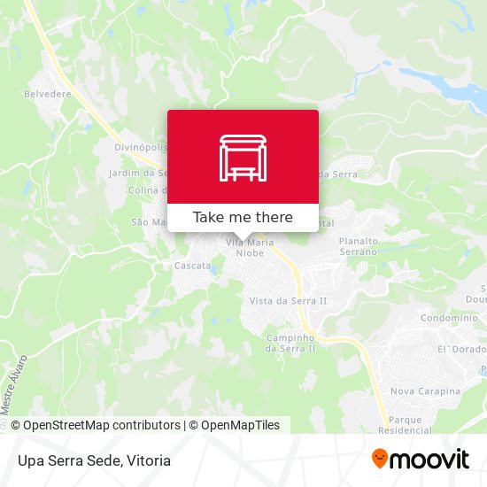 Mapa Upa Serra Sede