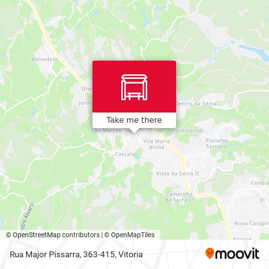Mapa Rua Major Pissarra, 363-415