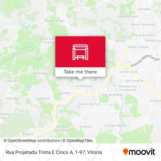 Rua Projetada Trinta E Cinco A, 1-97 map