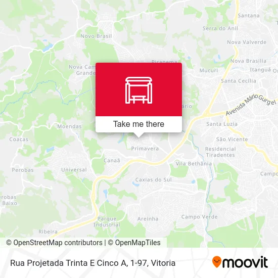 Rua Projetada Trinta E Cinco A, 1-97 map