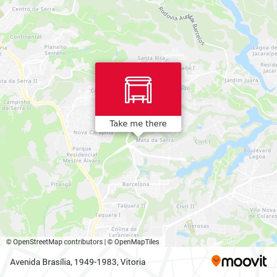 Avenida Brasília, 1949-1983 map