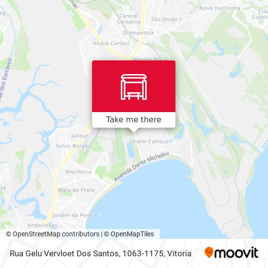 Rua Gelu Vervloet Dos Santos, 1063-1175 map