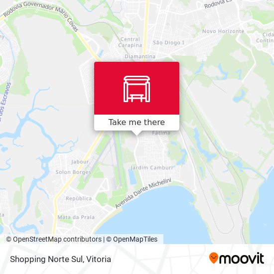 Shopping Norte Sul map