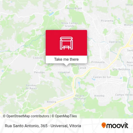Rua Santo Antonio, 365 - Universal map