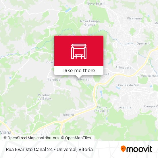 Rua Evaristo Canal 24 - Universal map