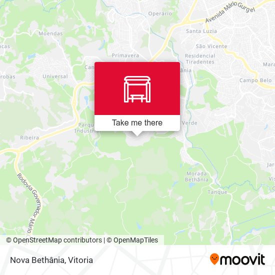 Nova Bethânia map