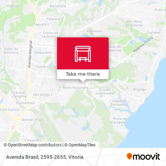 Mapa Avenida Brasil, 2595-2655