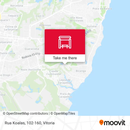 Rua Koalas, 102-160 map