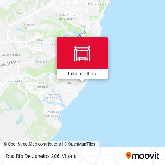 Rua Rio De Janeiro, 206 map