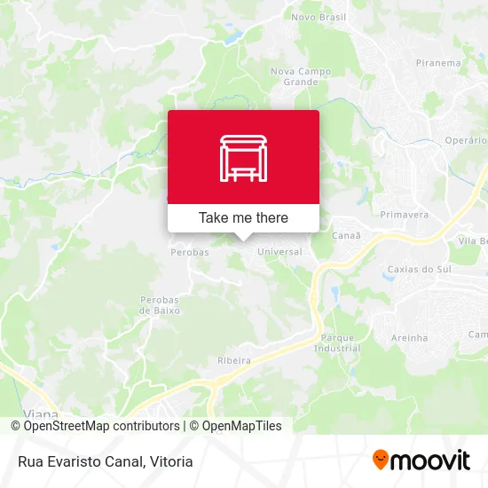 Rua Evaristo Canal map