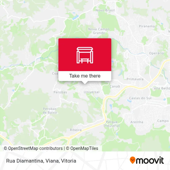 Rua Diamantina, Viana map